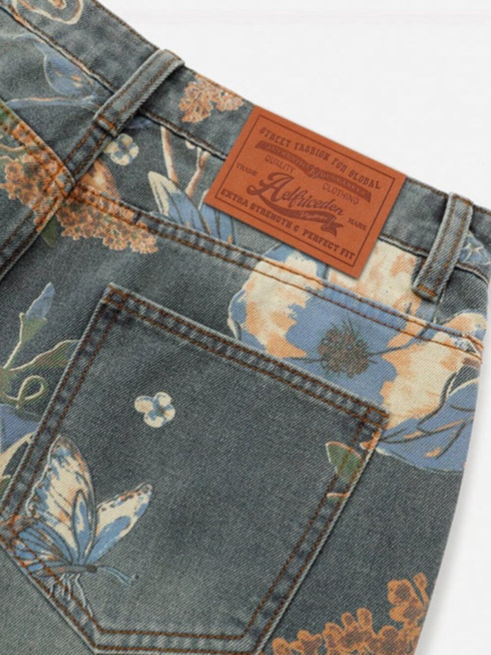 Aelfric Eden Floral Baggy Jeans - Picture 7 of 8